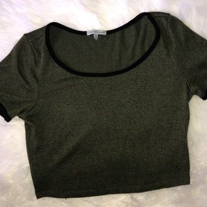 Charlotte Russe Green Crop Top